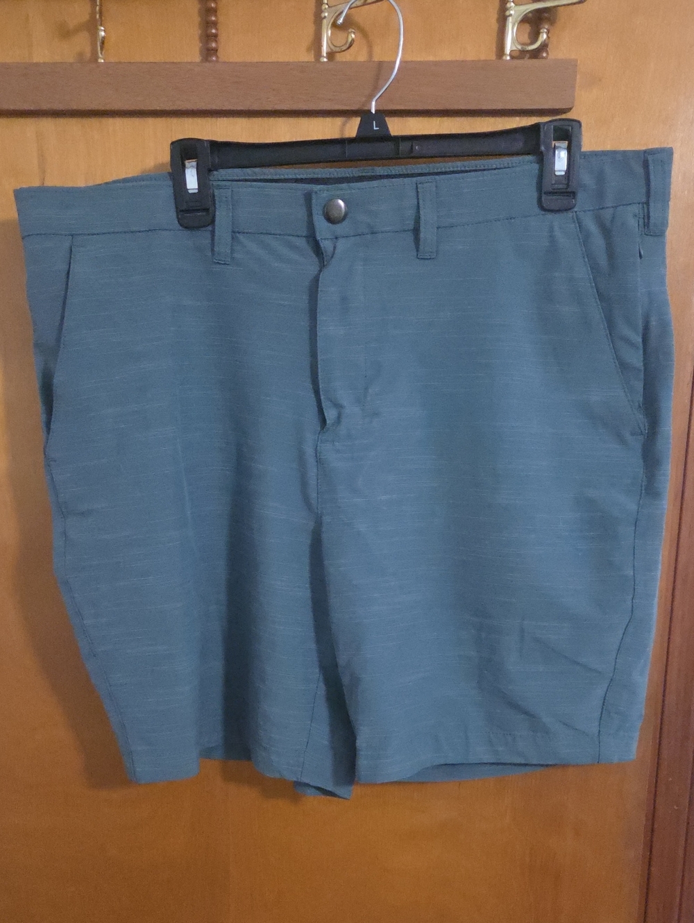 Apt. 9 Teal Flat-Front Men's Shorts